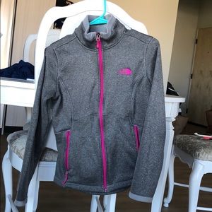 Grey NorthFace Full Zip Jacket
